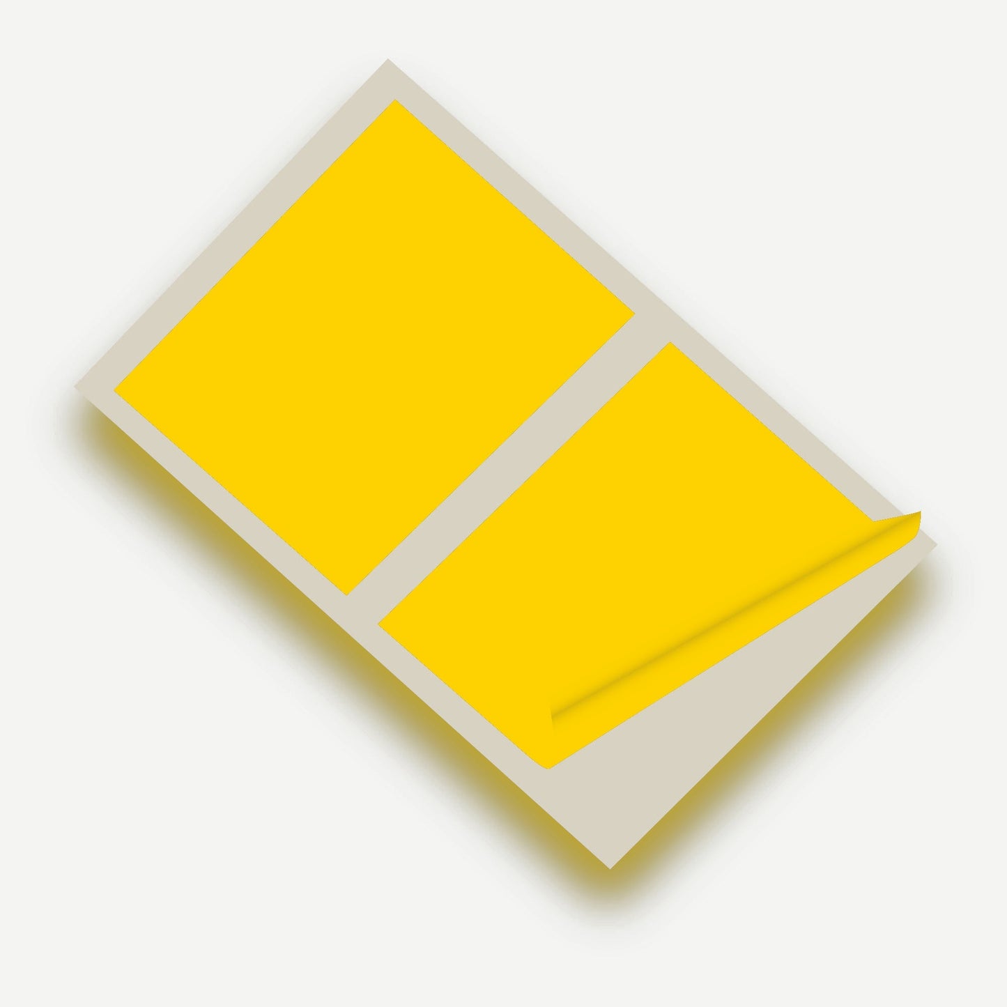 Bright Yellow Matte 10 x 8 inch SQ Vinyl Wall Tile Stickers Kitchen & Bathroom Transfers