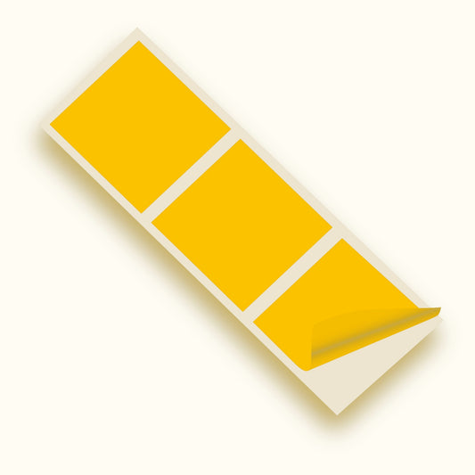 Bright Yellow Gloss 150mm SQ Vinyl Wall Tile Stickers Kitchen & Bathroom Transfers