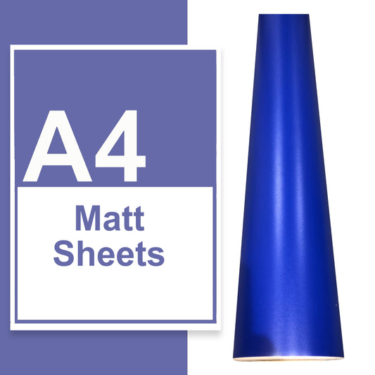 A4 A3 A2 Matte Vinyl Sheets Brilliant Blue