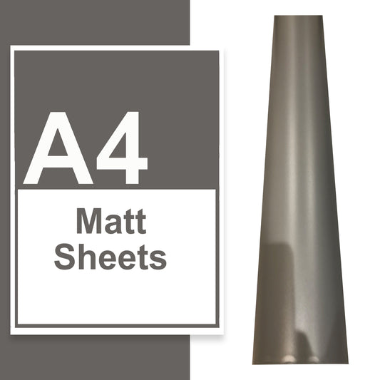 A4 A3 A2 Matte Vinyl Sheets Charcoal Grey