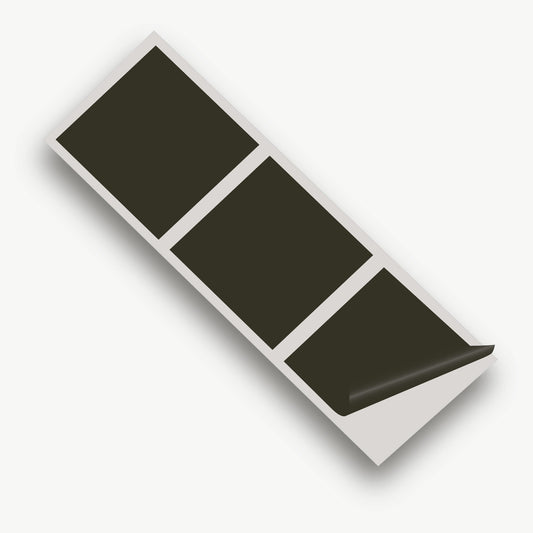 Charcoal Grey Gloss 150mm SQ Vinyl Wall Tile Stickers Kitchen & Bathroom Transfers