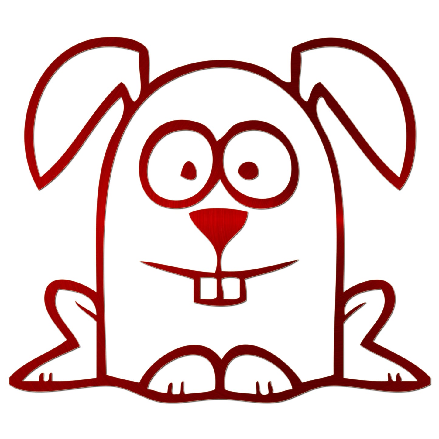 Funny Cartoon Rabbit Sticker