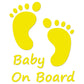 Baby On Board Iron On HTV Transfer