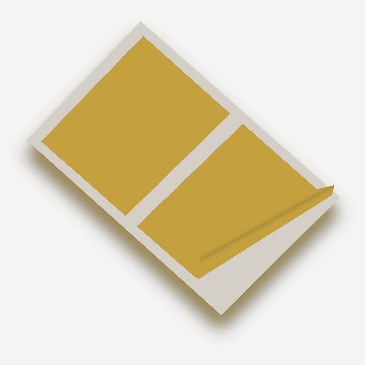 Gold Matte 10 x 8 inch SQ Vinyl Wall Tile Stickers Kitchen & Bathroom Transfers