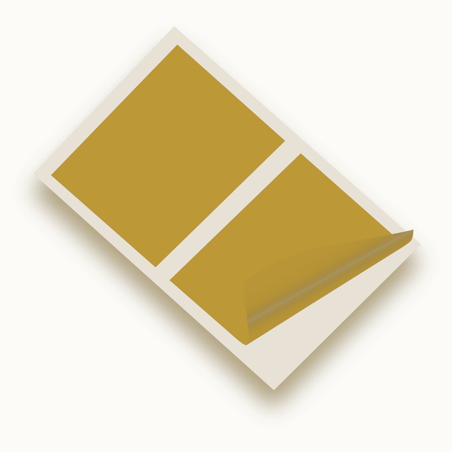 Gold Gloss 10 x 8 inch SQ Vinyl Wall Tile Stickers Kitchen & Bathroom Transfers