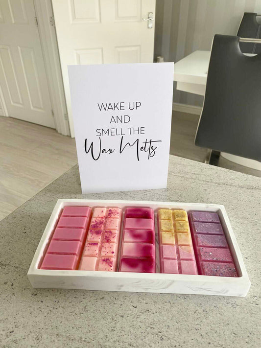 Wake Up And Smell The Wax Melts Simple Wall Humorous Home Decor Print