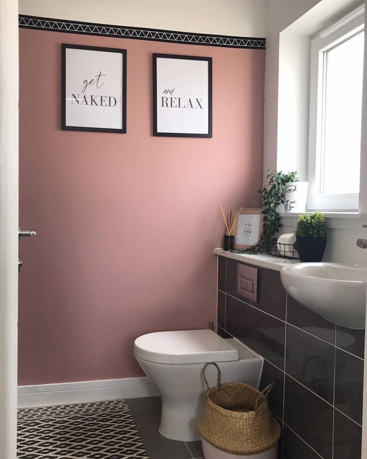 Get Naked Bathroom Wall Decor Print