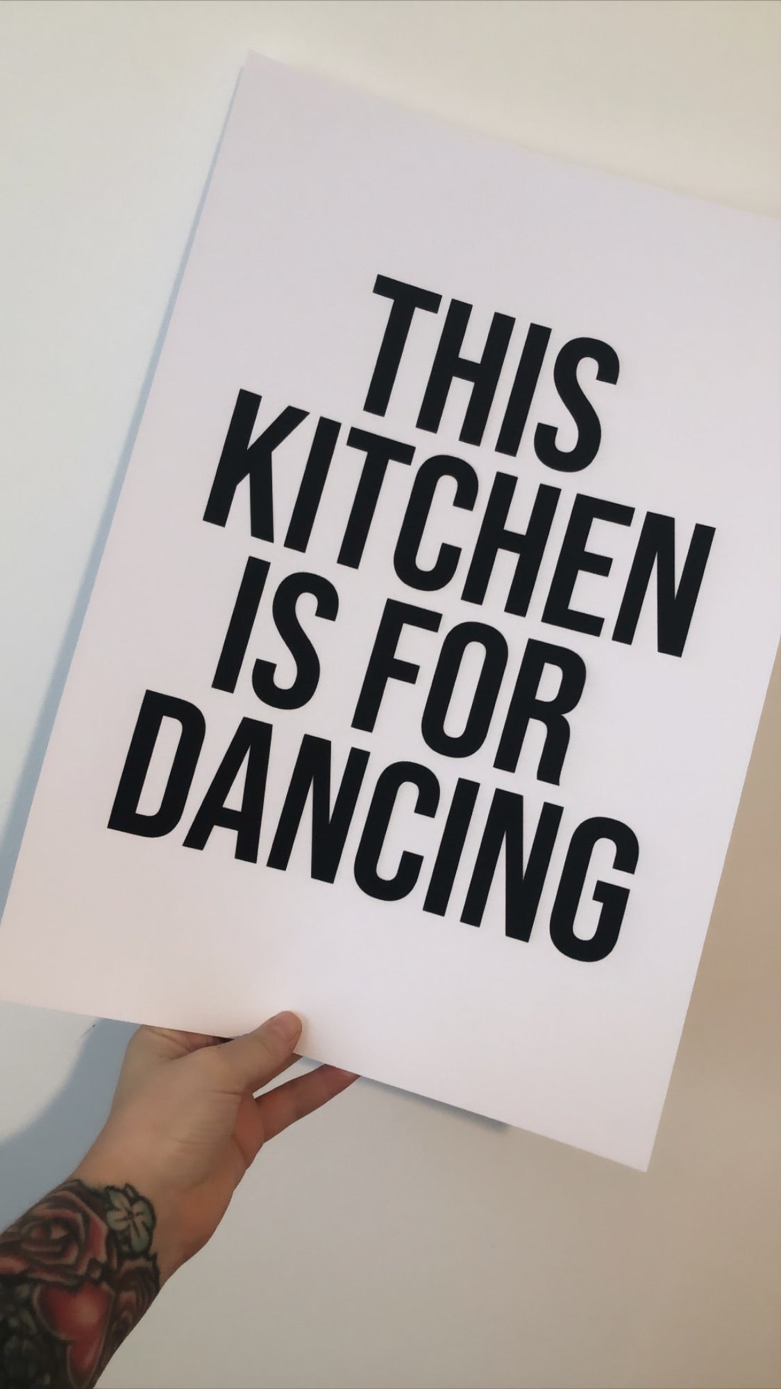 This Kitchen Is For Dancing Bold Kitchen Simple Wall Decor Print