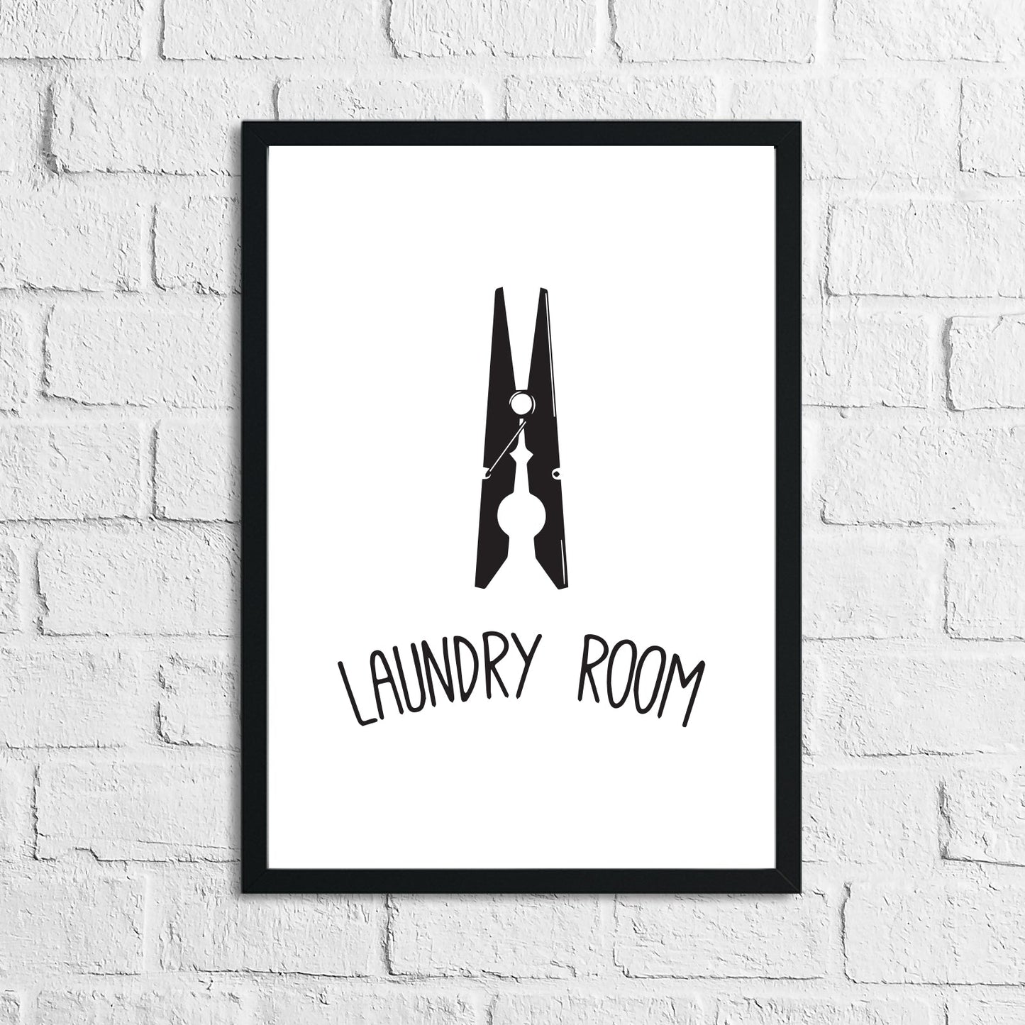 Laundry Room Peg - Laundry Wall Print