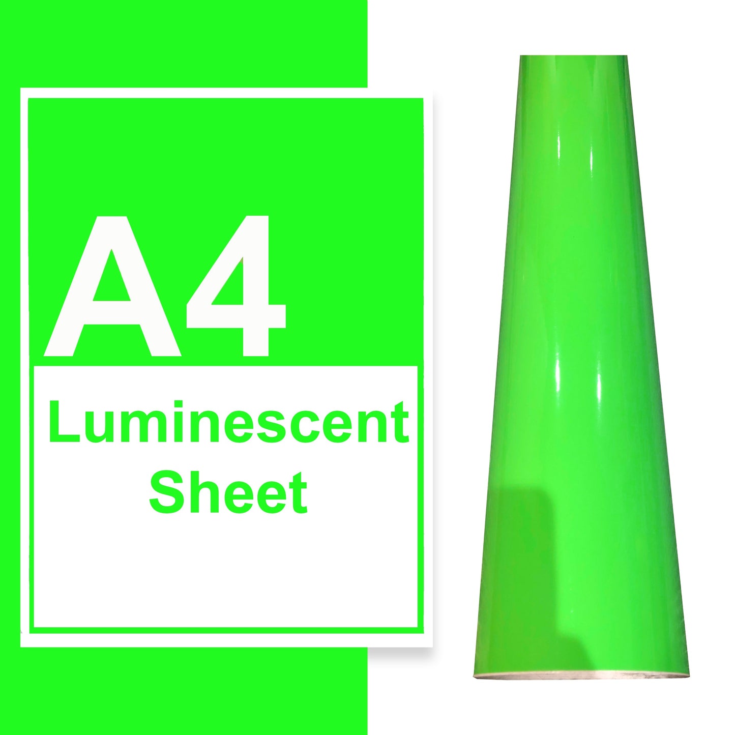 A4 A3 A2 Luminescent Vinyl Sheets Glow In The Dark