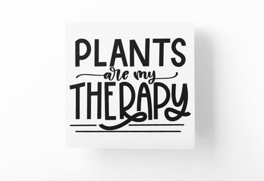 Plants Are My Therapy Plant Mom Sticker