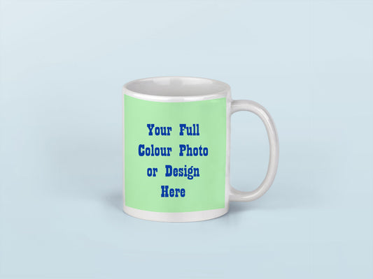 Custom Printed Coffee Mug With Your Own Message Logo Pattern or Photo
