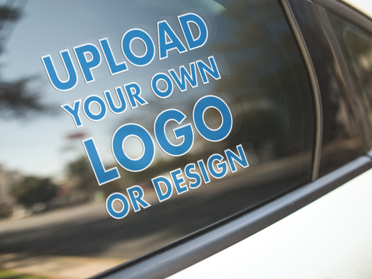 Add Your Own Design or Logo Window Wall Car Bike Sticker
