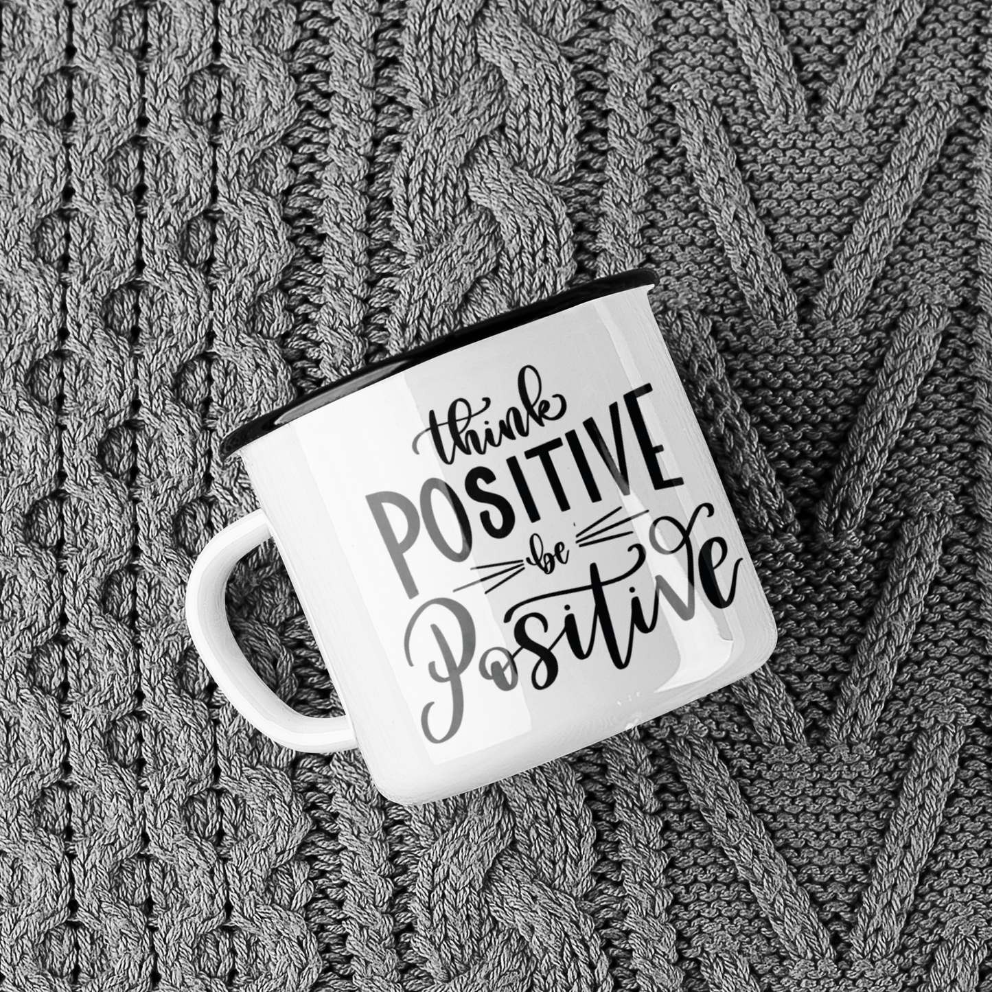 Think Positive Be Positive Inspirational Mug