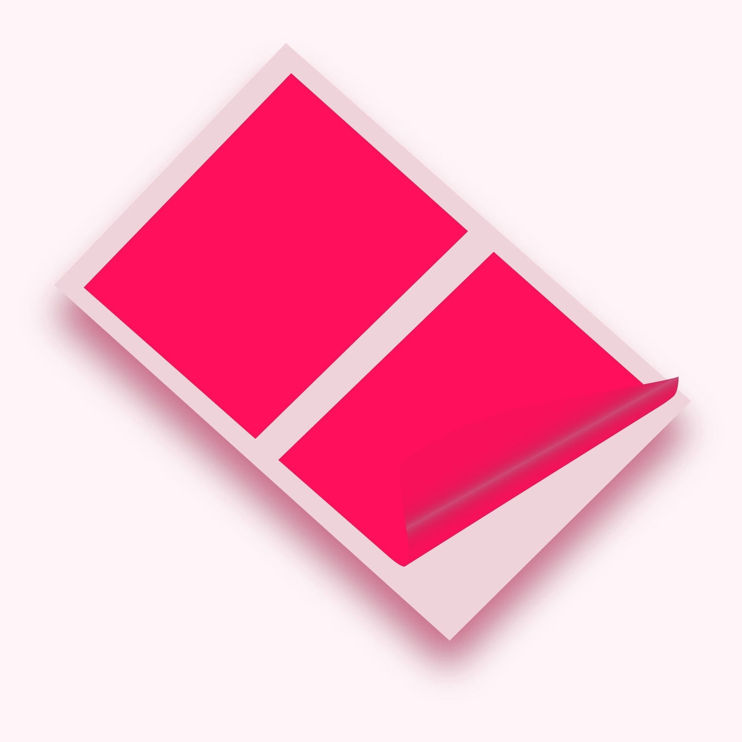 Pink Gloss 10 x 8 inch SQ Vinyl Wall Tile Stickers Kitchen & Bathroom Transfers
