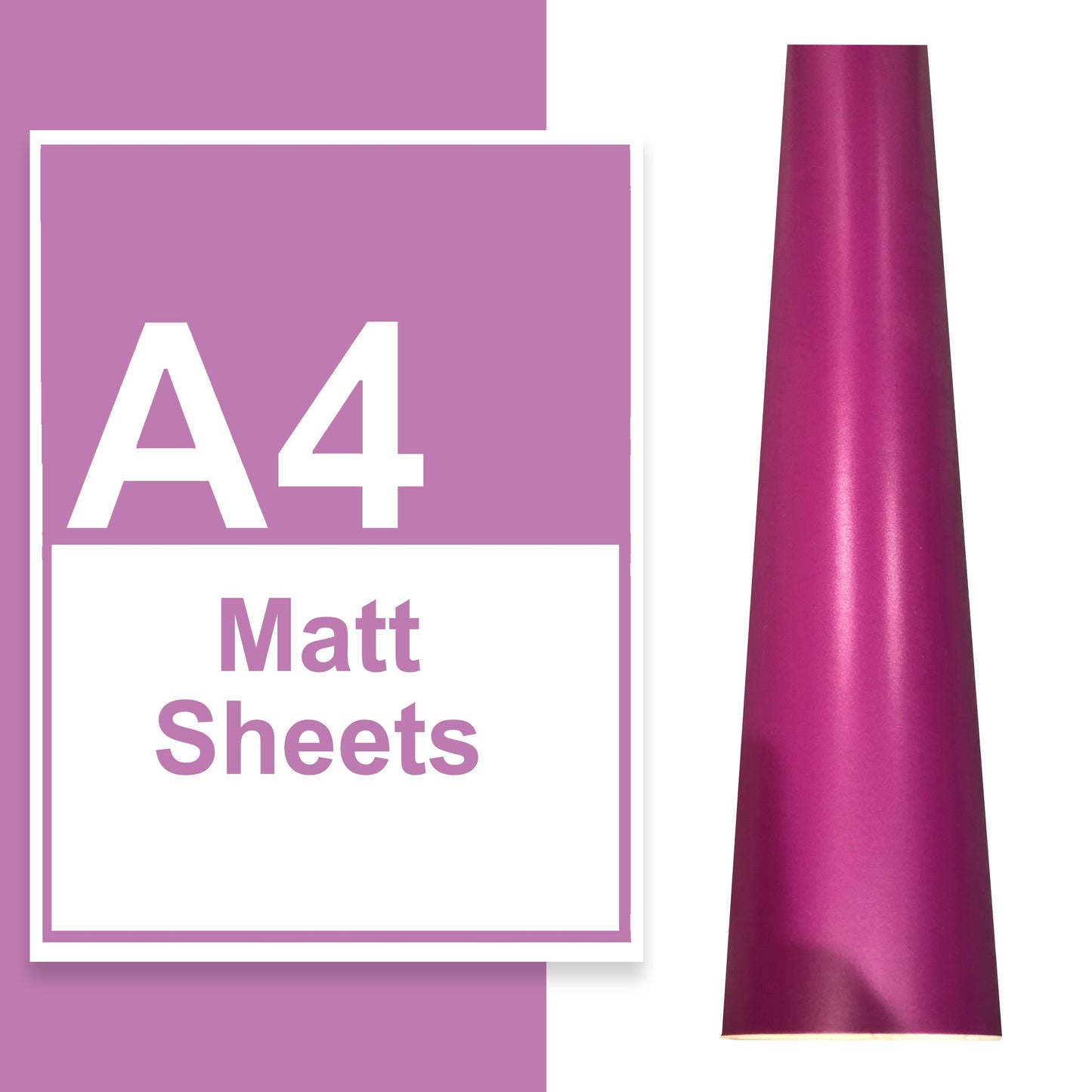 A4 A3 A2 Matte Vinyl Sheets Purple