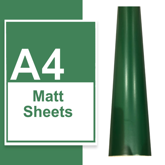 A4 A3 A2 Matte Vinyl Sheets Racing Green
