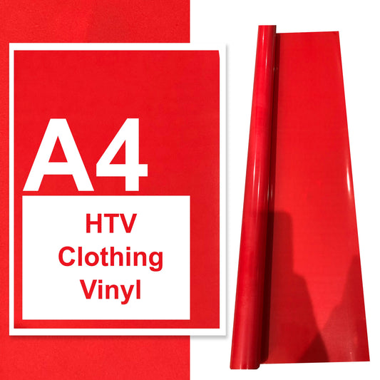 A4 A3 A2 Iron On Vinyl Sheets Red