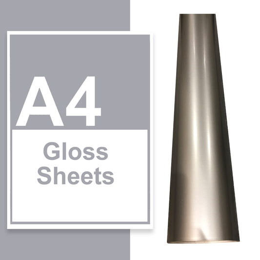 A4 A3 A2 Gloss Vinyl Sheets Silver