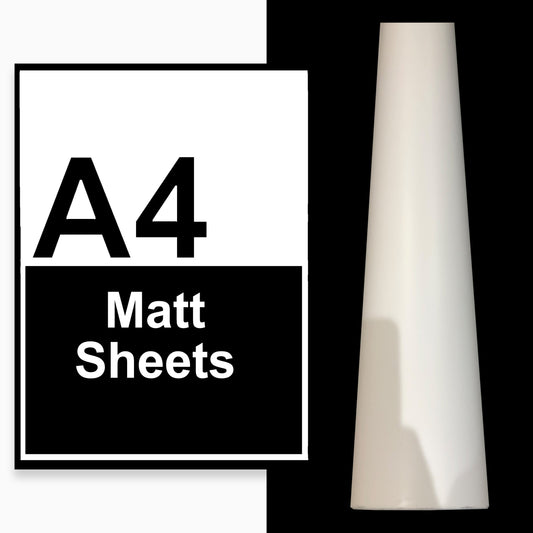 A4 A3 A2 Matte Vinyl Sheets White